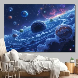 Vibrant Galaxy Tapestry