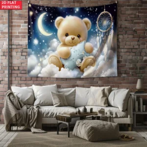 Teddy Bear Dream Catcher Tapestry